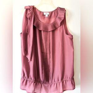 Rose sleeveless Loft top XL